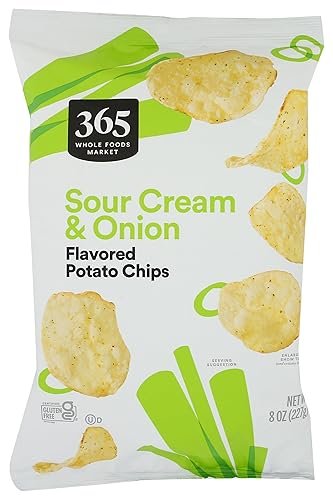 365 By Whole Foods Market, Potato Chips Sour Cream & Onion, 8 Ounce