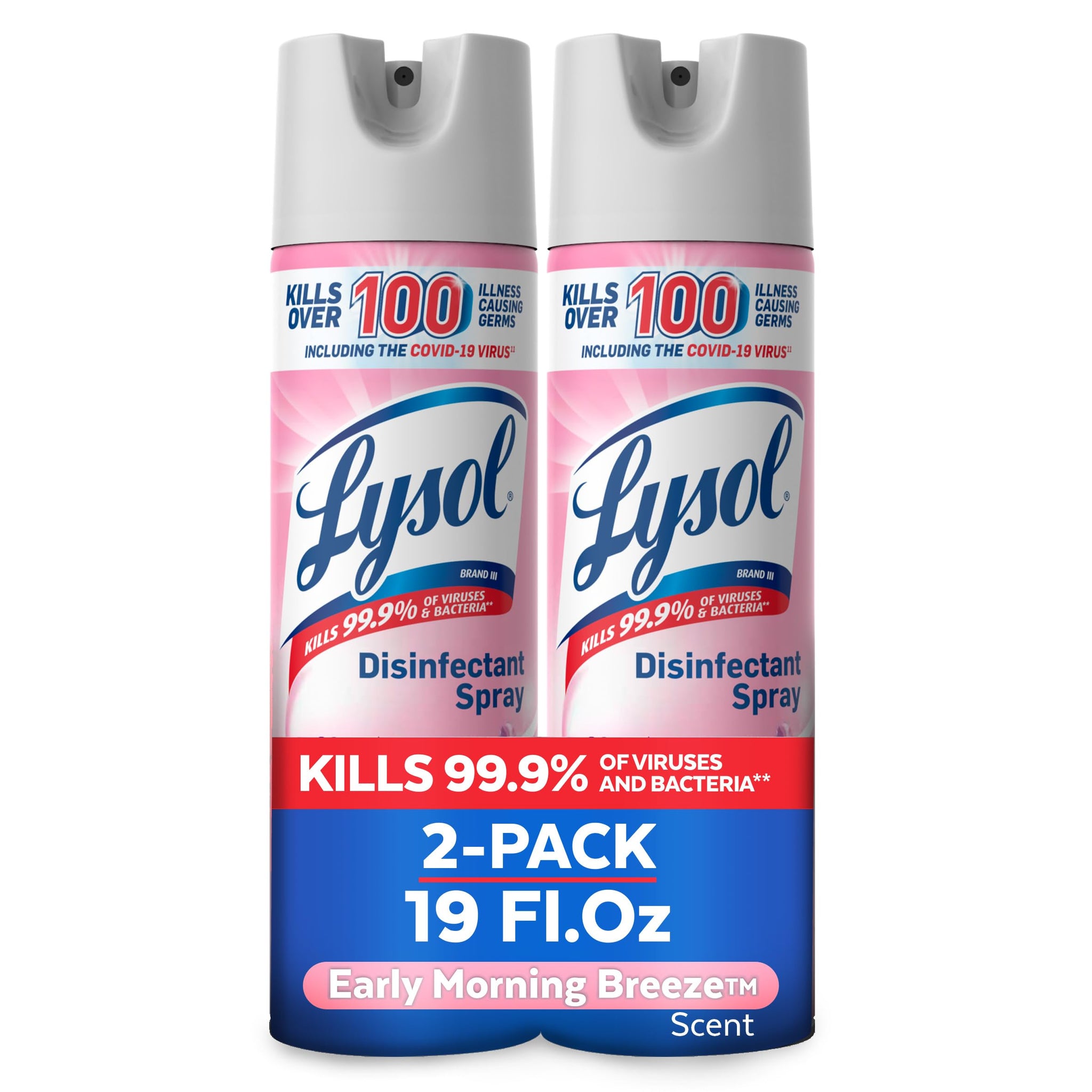 Lysol Disinfectant Spray, Household Cleaning Supplies, Disinfecting Multi-Purpose Room Spray, Antibacterial Sanitizer, Deodorizer, Kills Hantavirus