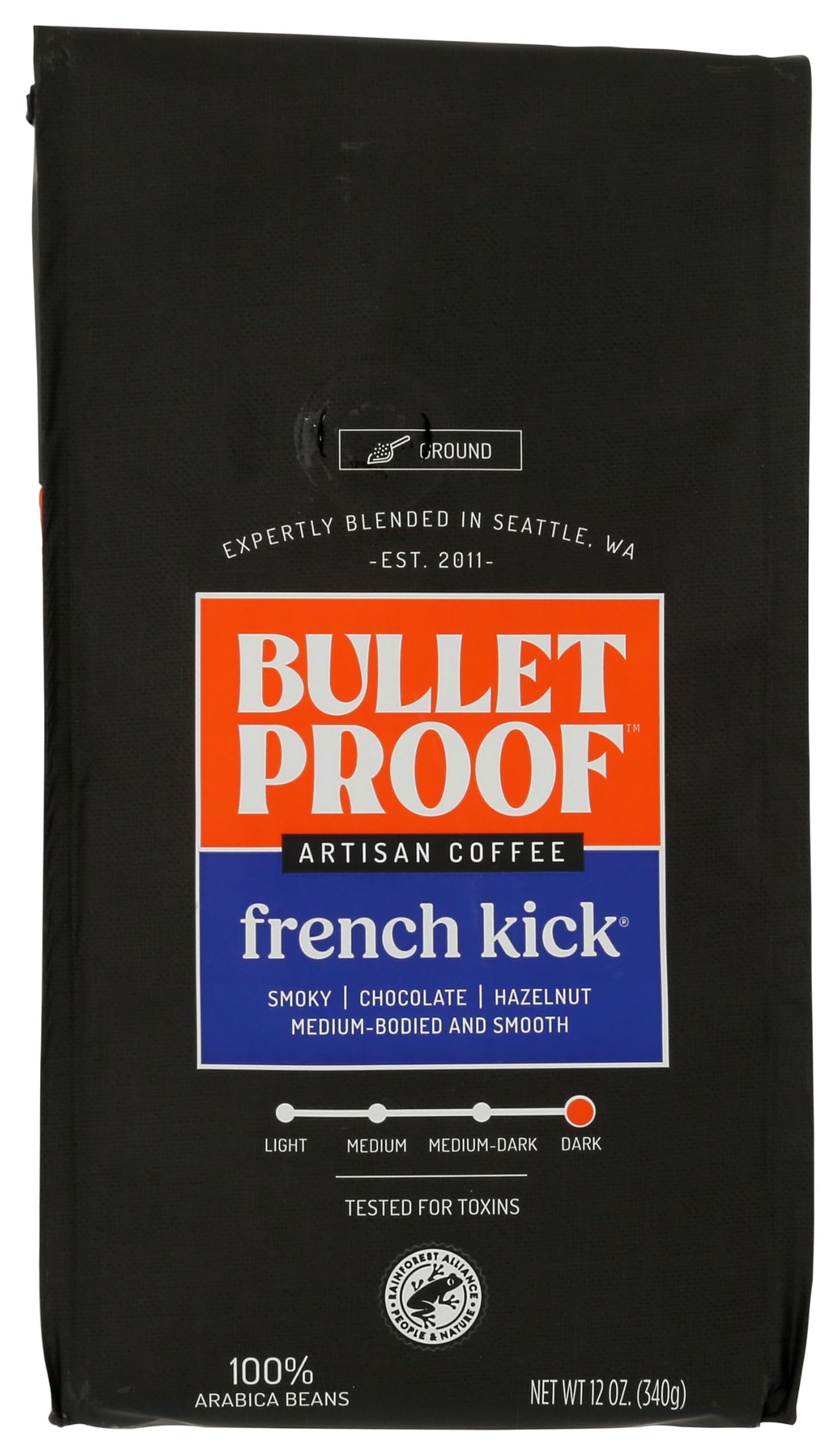 Bulletproof French Kick Dark Roast Ground, 12 oz