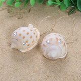 Summer new pure natural personality temperament super large diamond conch earrings female