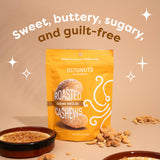 Octonuts Creme Brulee Cashews - Roasted in Almond Oil (5oz) Sweet & Crunchy Plant Based Protein - Healthy Snack for Adults & Kids - Vegan, Non-GMO