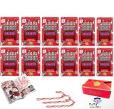 CANDY CANES - (144 COUNT), Peppermint Candy Canes, Individually Wrapped Bulk Candy Canes, For Holiday Classic Christmas Candy Bulk, Stocking Stuffer