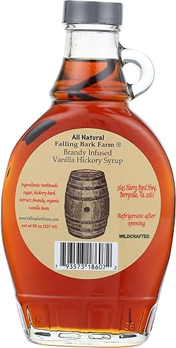 Wildwoods Hickory Syrup, Syrup Brandy Vanilla Hickory, 8 Ounce