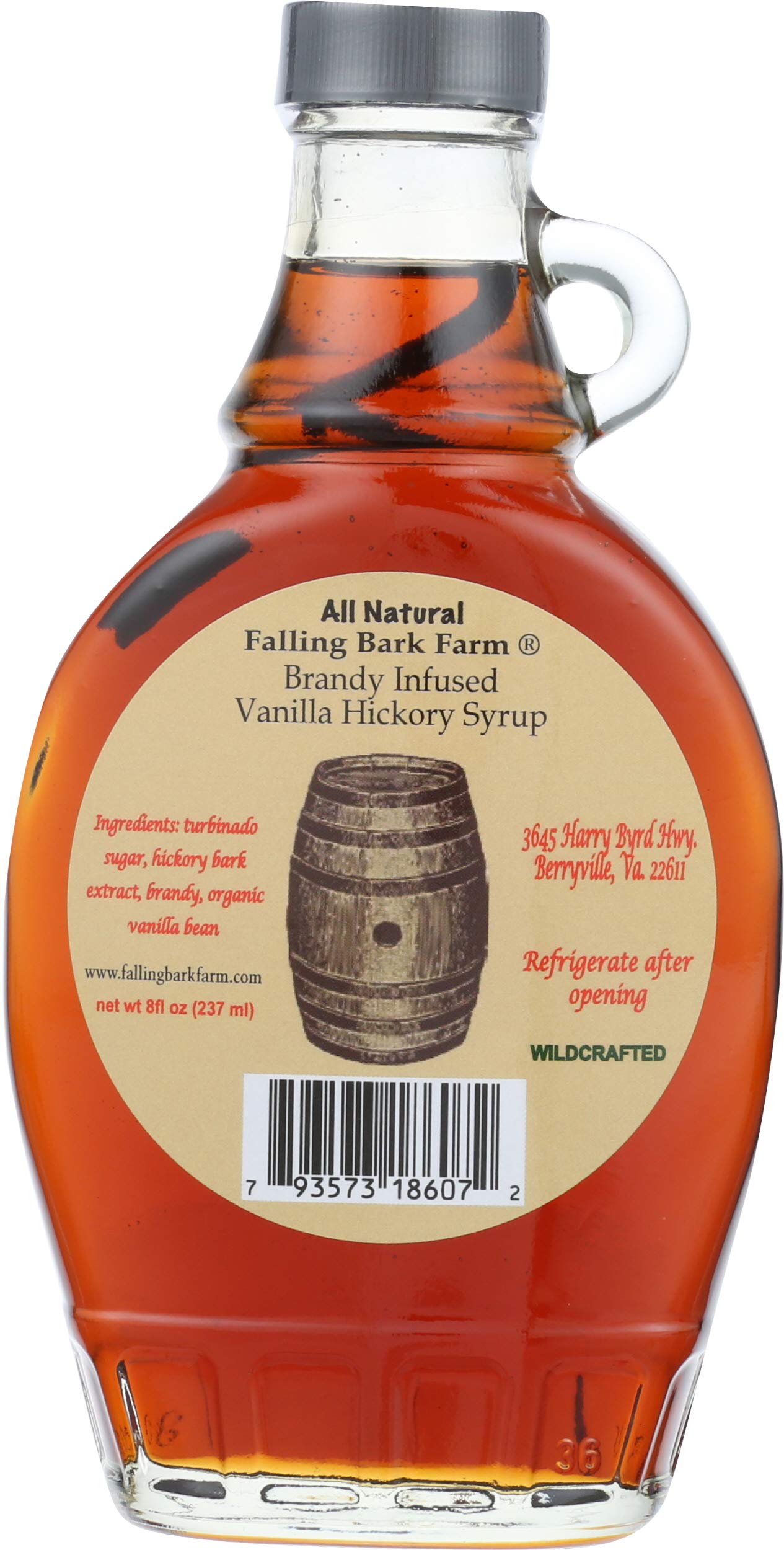 Wildwoods Hickory Syrup, Syrup Brandy Vanilla Hickory, 8 Ounce