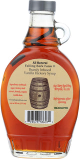 Wildwoods Hickory Syrup, Syrup Brandy Vanilla Hickory, 8 Ounce