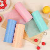 Yaosan Disposable Dish Cloths 3 Rolls Reusable All Purpose Fast Drying Handy Cleaning Wipes Paper Towel Alternative for Kitchen 150 Count