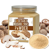 Shiitake Mushroom Powder, 7.05 oz (200g) - 100% Natural Umami food for Broth, Soup, Mushroom Coffee, Ramen & Sauces | No Salt, No MSG, Vegan