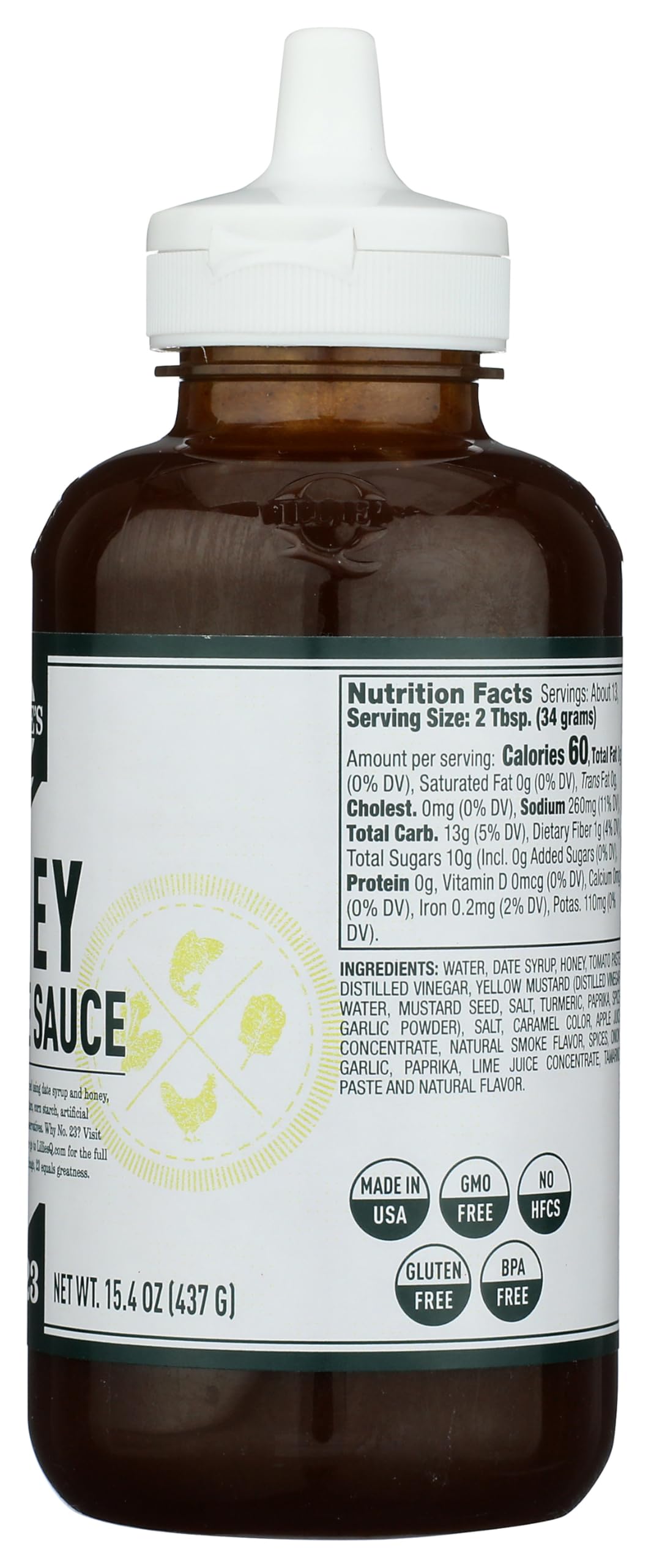 Lillies Q Honey Barbeque Sauce, 15 OZ