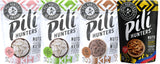 Pili Hunters Variety Pack, Wild-Harvested Keto Nuts, 4 Flavors - Raw Cacao, Coconut, Himalayan Salt, Classic Sugared, Vegan, Gluten-Free almost 1.5