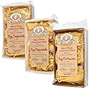 Rustichella d’Abruzzo Egg Pasta Variety Pack - Egg Tagliatelle, Egg Fettuccine & Egg Pappardelle - 3 x 8.8 oz (250g) Italian Egg Pasta Nests - Durum