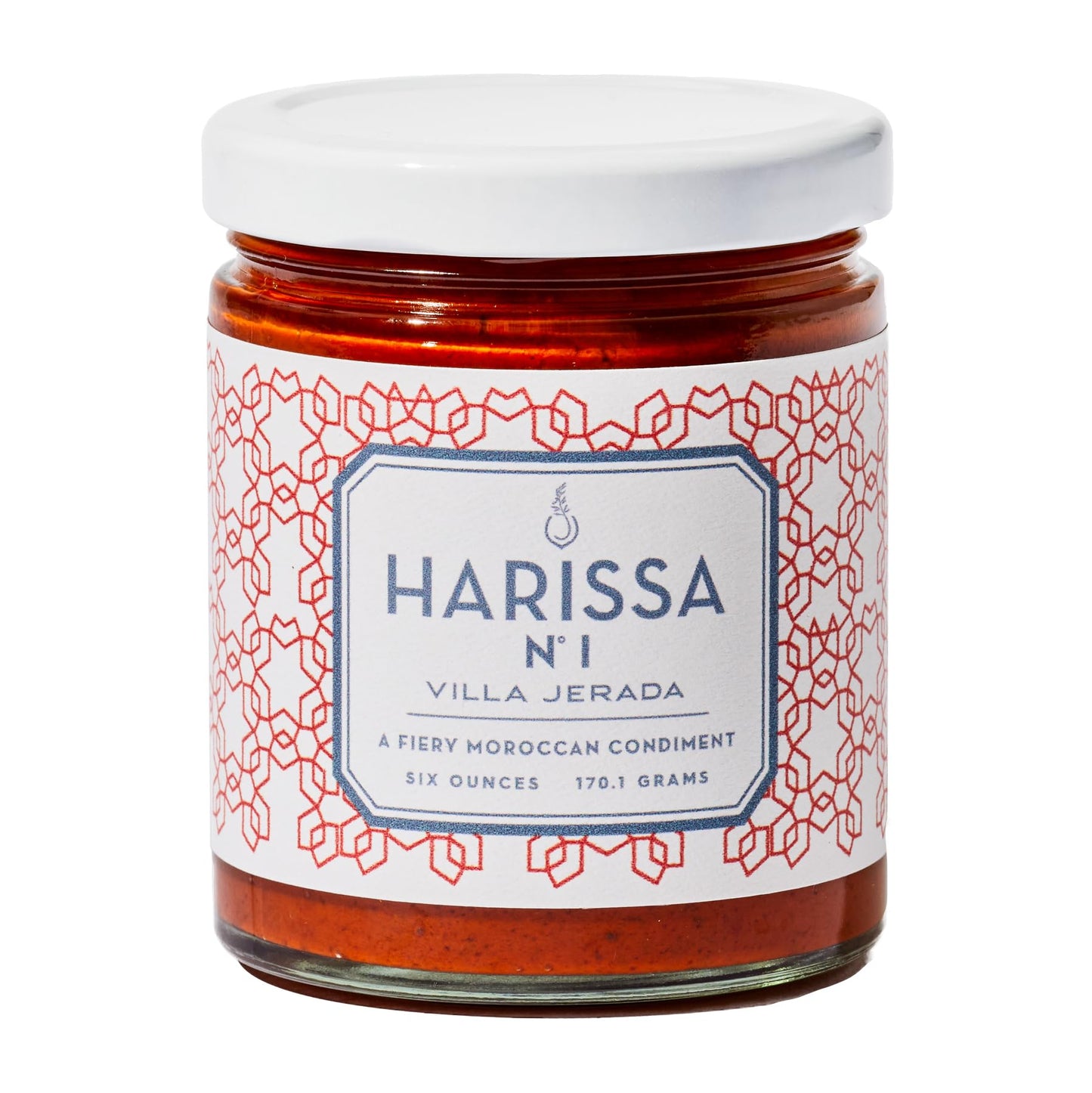 Villa Jerada, Harissa, 6 oz, Fiery Moroccan Hot Sauce with Preserved Lemon, The Perfect Amount of Savory, Tang, and Spice to Any Meal (HARISSA - 1