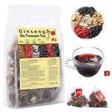 Kidney Tea Formula Ginseng Six Treasures Tea, Traditional Chinese Herbal Teas, Natural Kidney Cleanse Detox Teas for Women & Men, 6 Precious