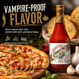 Crystal Louisiana's Pure Hot Sauce with Garlic, 12 Ounce, Aged Cayenne Peppers, Medium Heat, Flavor Gumbo to Bloody Mary's