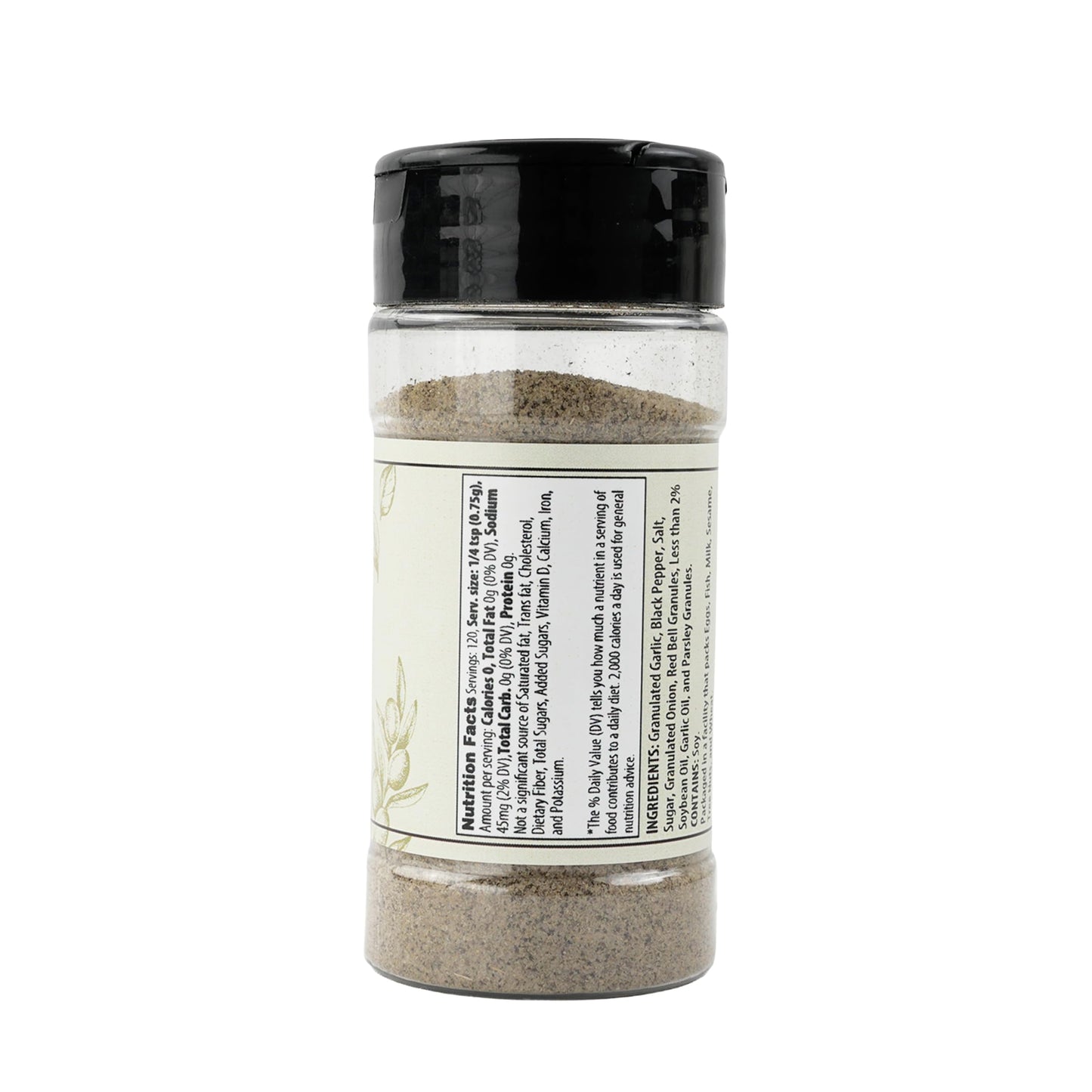 Olive & Vine Garlic Pepper, Bold Flavor, For Seasoning & Marinades, Rich Tradition, Authentic Taste, For Global Recipes (3.2 Ounce)