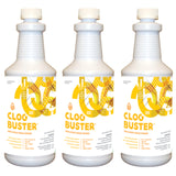 ClogBuster Non-Acidic Drain Opener and Clog Remover, Commercial Grade, 1 Quart (3-Pack)