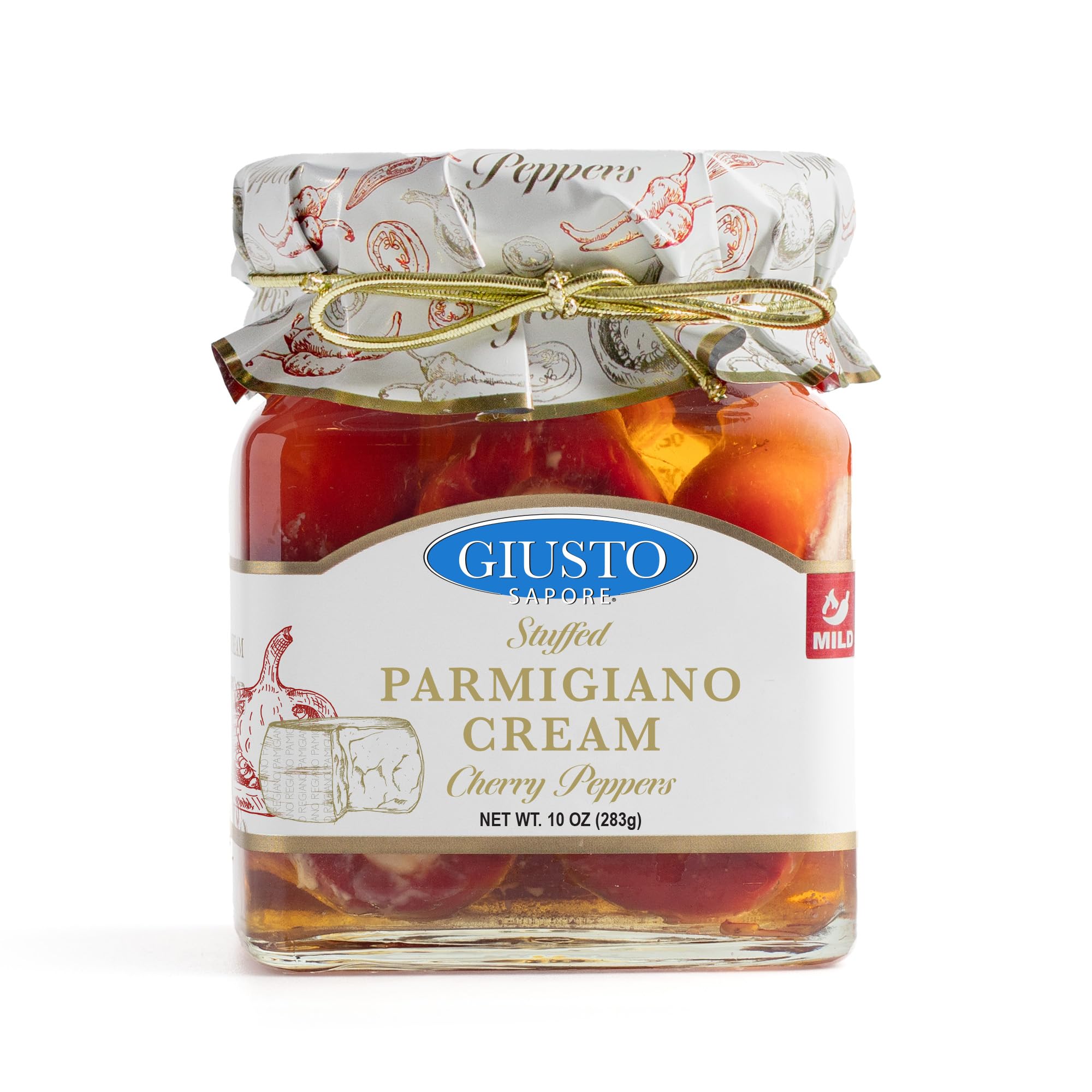 Giusto Sapore Peppers Stuffed w/Parmigiano Cream 10oz - 6 Pack