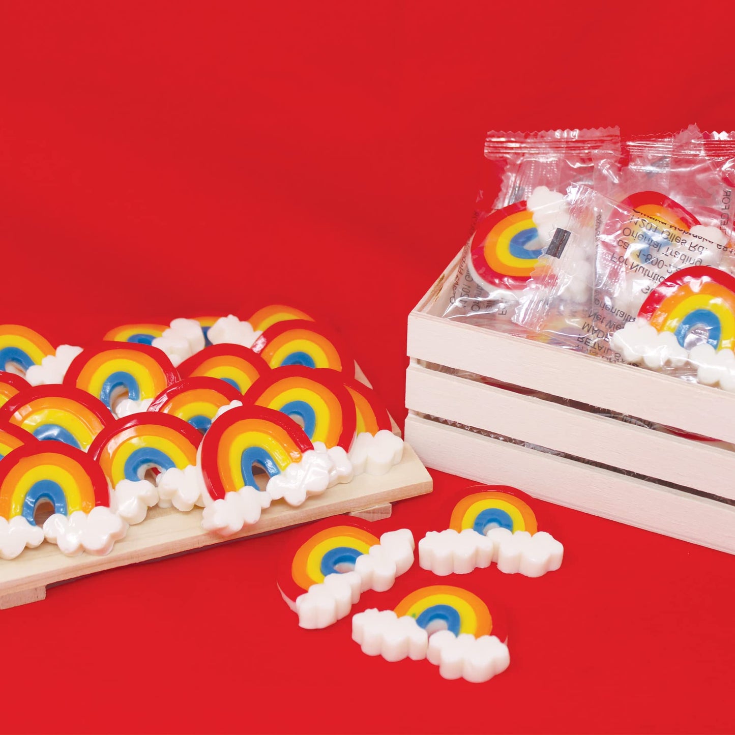 Rainbow Gummies - Bulk 38 Pk Individually Wrapped Gummy Candy - Rainbow Party Favors for Rainbow Birthday, Unicorn Party, Unicorn Birthday, Unicorn