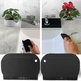 Sink Countertop Silicone Squeegee Brush, Aha Homeware Small Squeegee Brush Cleans Wet and Dry Spills, Mini Silicone Squeegee Brush for Bathroom Sink