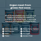 Pluck Pure Brain Organ Meat Blend Seasoning | From Grass-Fed & Grass-Finished Pastured Beef Brain | As Seen on ABC’s Shark Tank | 53 Servings