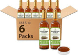 Soeos Sugar Free Syrup, Dubai Chocolate Syrup, 6 Pack, 33.8 fl oz Each (1 Liter Per Bottle),Rich Chocolate Flavor Syrup for Coffee, Desserts