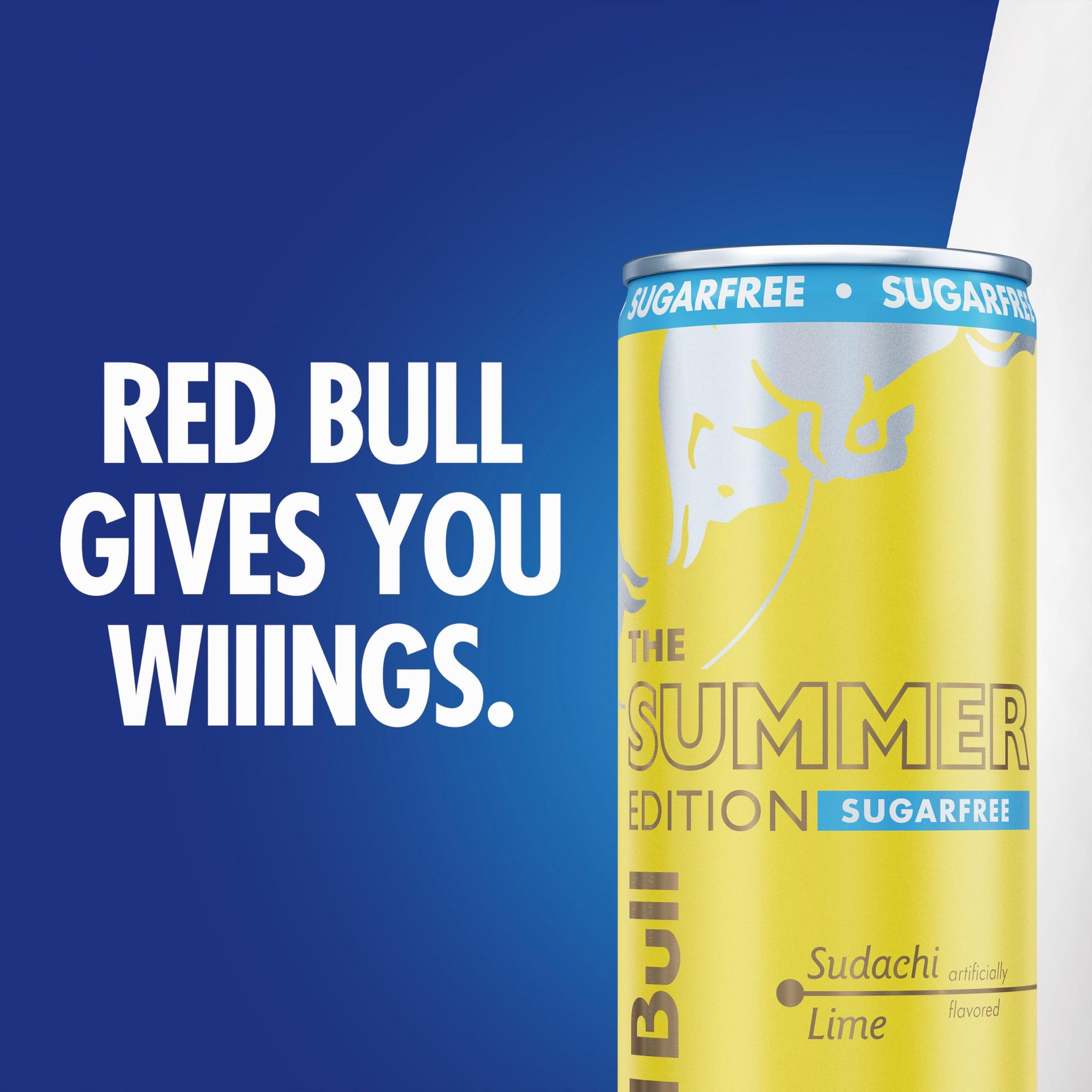 Red Bull Sugar-Free Summer Edition Sudachi Lime Energy Drink, with 80mg Caffeine plus Taurine & B Vitamins, 8.4 Fl Oz, Pack of 24 Cans