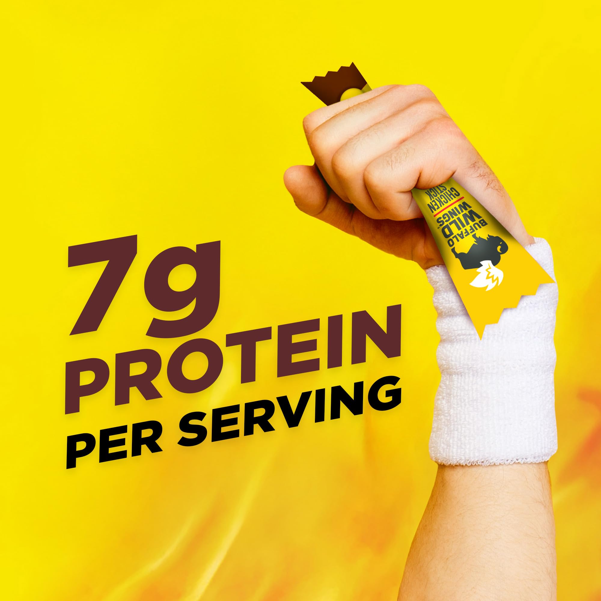 Slim Jim Chicken Sticks, Buffalo Wild Wings Honey BBQ Seasoned, 7g Protein per Serving, 0.28 oz. (14 Count)