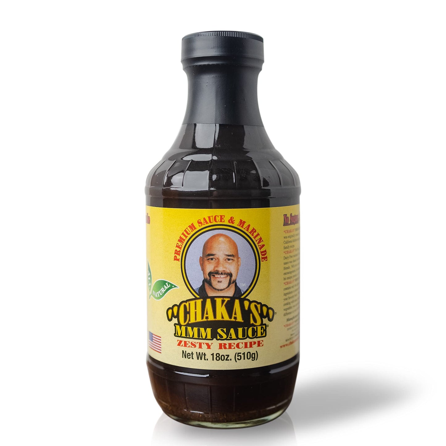 Chaka’s MMM Sauce Zesty Marinade (18oz) - Keto, Sugar Free, Low Carb Marinade