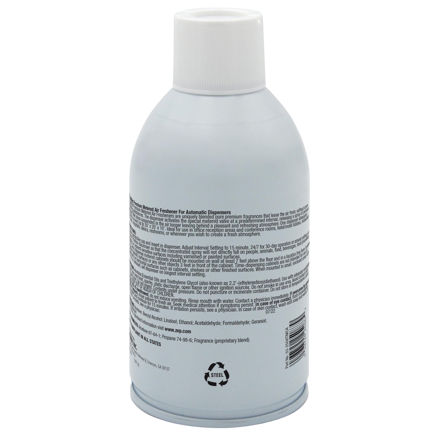TimeMist Premium Metered Air Freshener Refills - Citrus Scent - 7.1 oz (Case of 12) 1042781 - Lasts Up To 30 Days and Neutralizes Tough Unwanted Odors