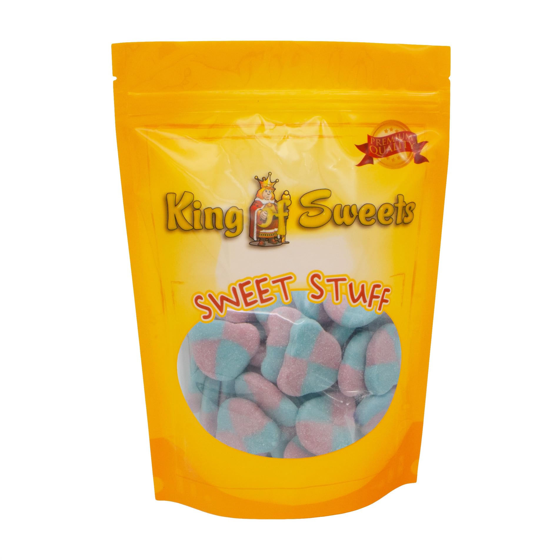 Swedish Style Sour Blueberry & Strawberry Bears - 1 Pound Resealable Bag - Delicious Swedish Candy