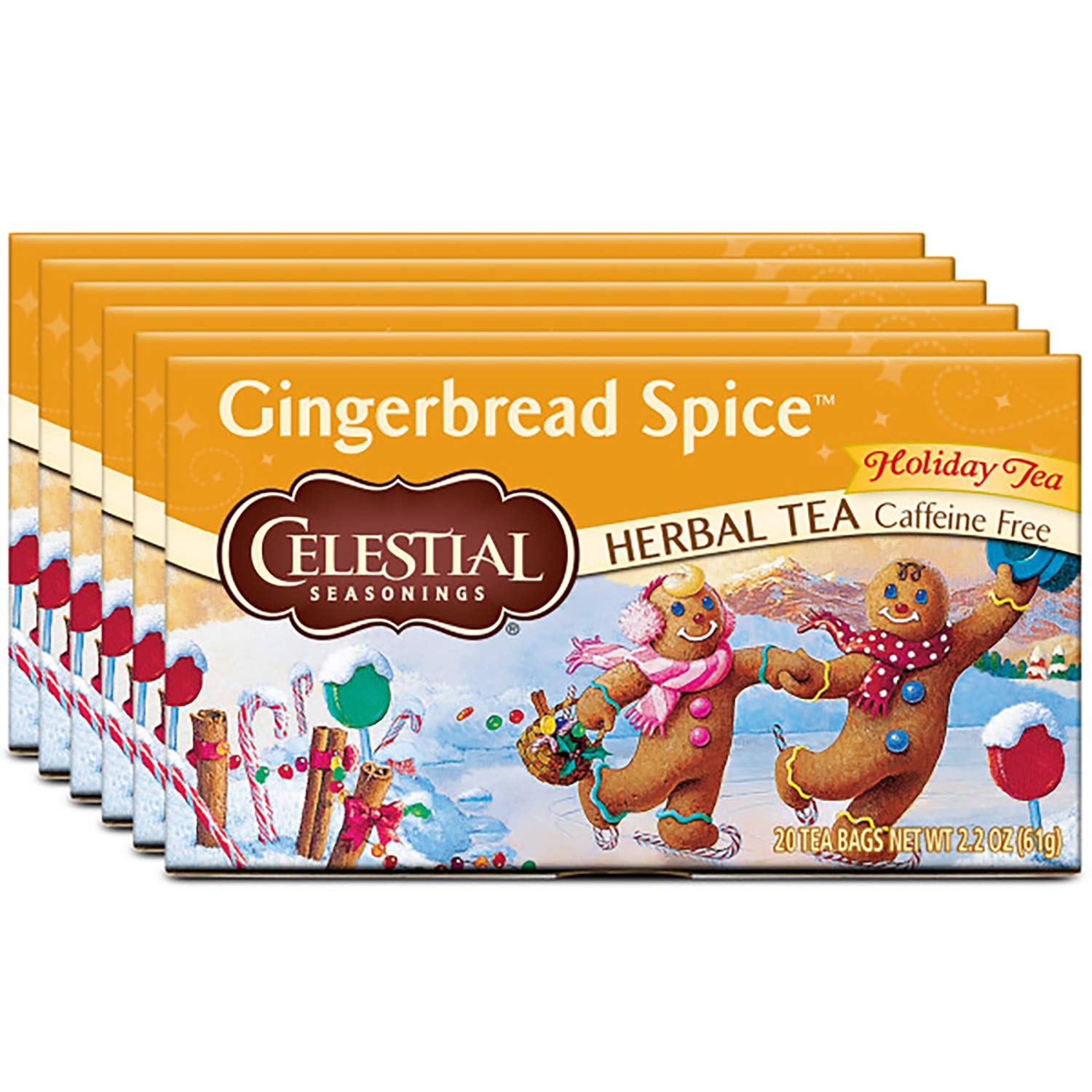 Celestial Seasonings Herbal Tea, Gingerbread Spice, 20 Count