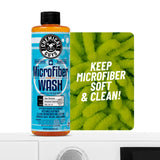 Chemical Guys Microfiber Wash Detergent - Concentrated Cleaner for Towels and Pads, Removes Wax and Polish Residue, Restores Absorbency and Softness