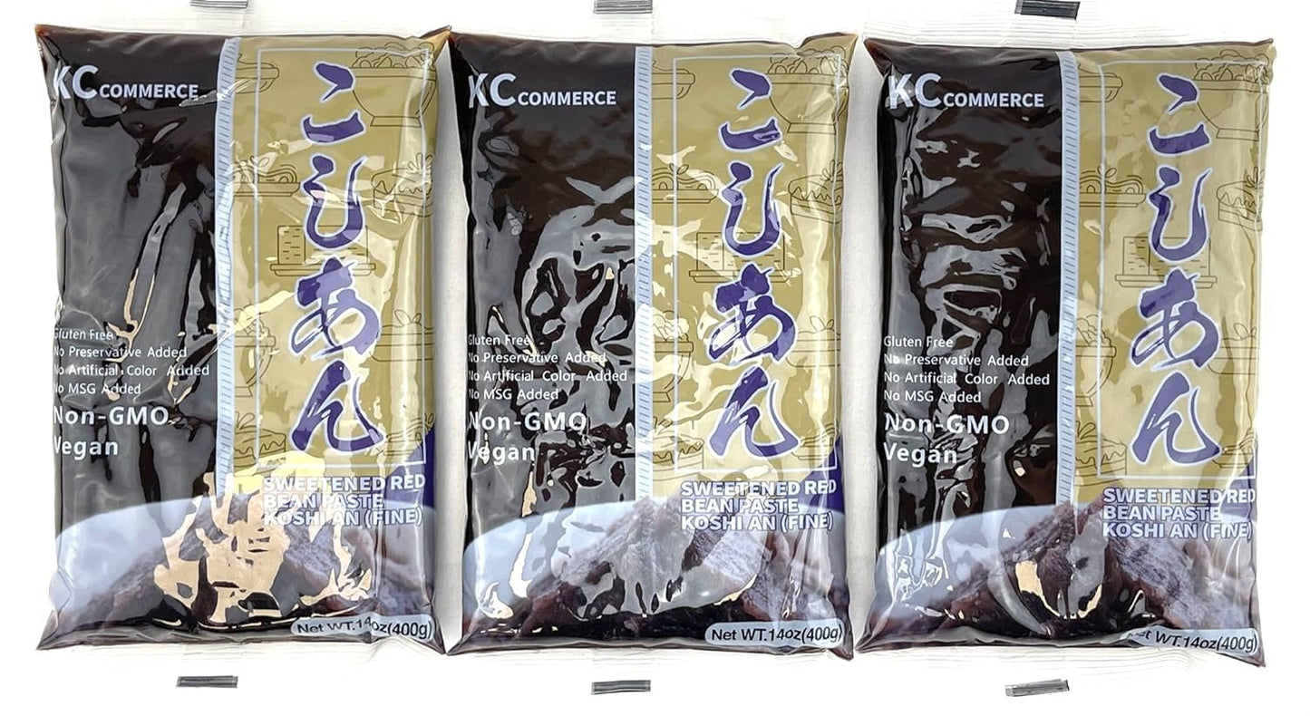 Japanese Style Sweetened Red Bean Paste VEGAN & GLUTEN-FREE, NO PRESERVATIVE, NO-MSG, NON-GMO, Sweetened Adzuki Bean Paste Good For Desserts, Buns