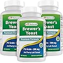Best Naturals, Brewers Yeast, 7-1/2 Grains with Vitamin B1, Vitamin B2, 1000 mg 240 Tablets (240 Count (Pack of 3))