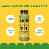 MAAZAH Lemon Aioli - Premium Sauce/Condiment/Dressing/Marinade, Zesty & Creamy, Add Flavor in a Flash, Good on Everything, Gluten Free, Vegan, Nut