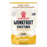 Lakanto Golden Monk Fruit Sweetener With Allulose, Raw Cane Sugar Substitute From Monk Fruit Extract, Raw Sugar Replacement for Baking, Coffee & Tea, Gluten Free, Low Carb, Non GMO, Keto, 3 LB Bag