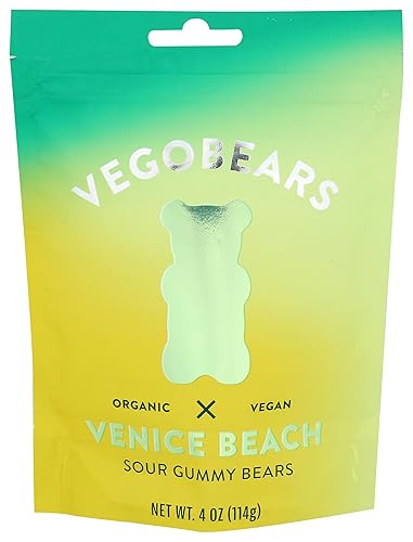 Vegobears, Sour Gummy Bears, 4 Ounce