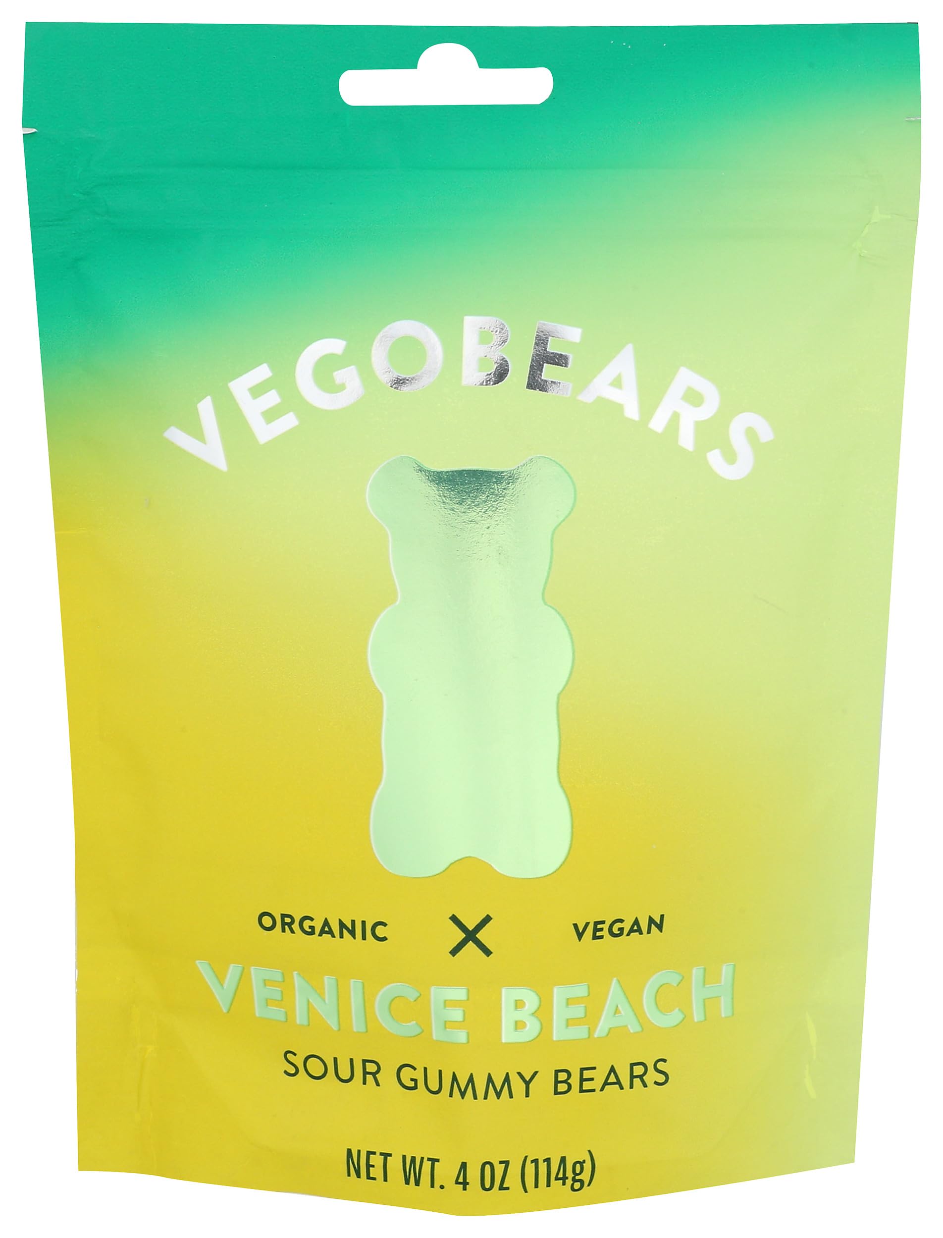 Vegobears, Sour Gummy Bears, 4 Ounce