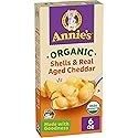 Annie's Organic Shells and Real Aged Cheddar, Made with Real Cheese, 6 oz