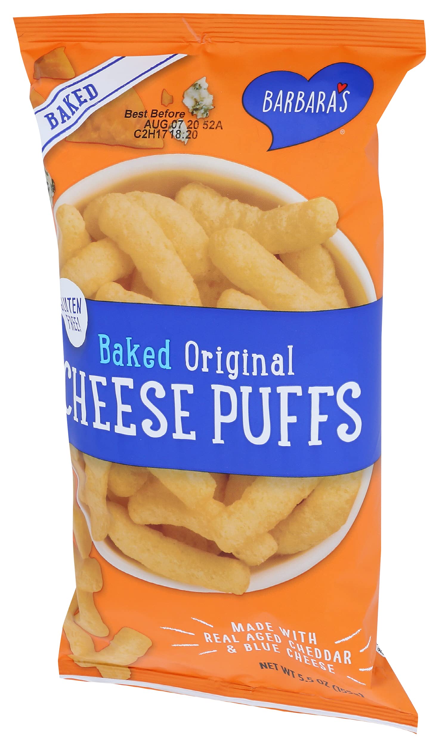 Barbara's Bakery, Cheese Puff Bakes, 5.5 oz
