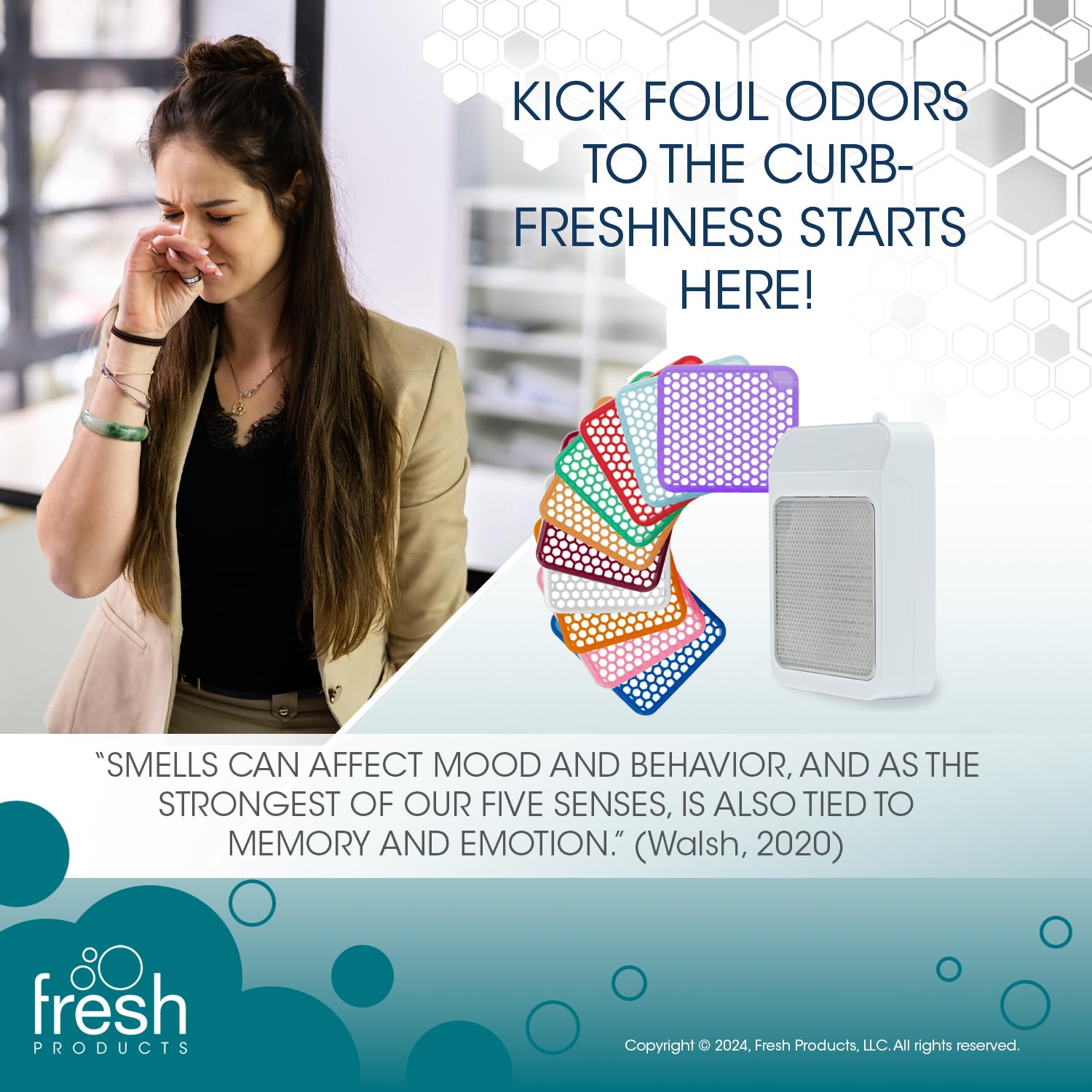 Fresh Products ourfreshe Plug In Air Freshener 30 Day Refills Replace Messy Aerosols with Dry Fragrance For Use in Medium Sized Spaces Coconut Vanilla