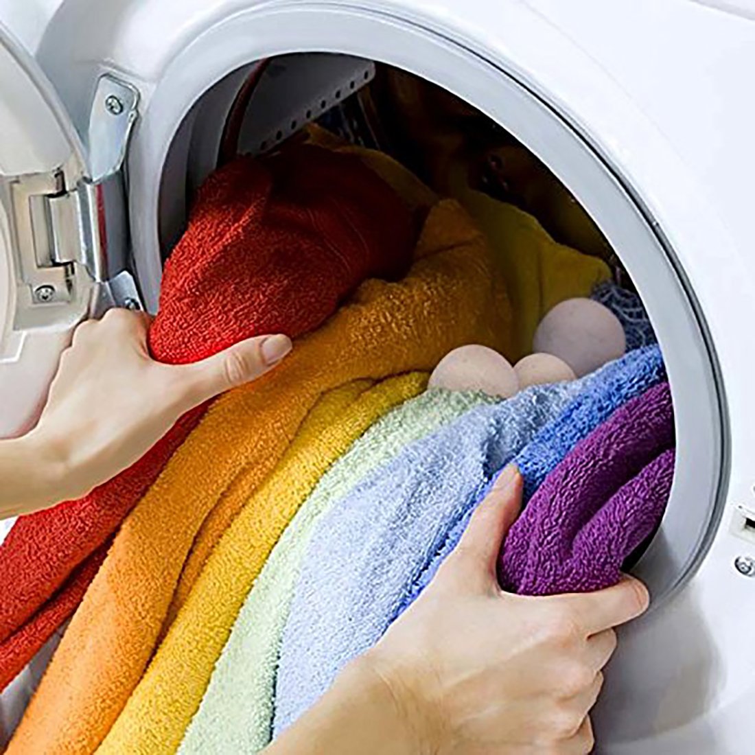 BeFur Reusable Wool Drayer Balls 6 Pack XL Laundry Washing Fabric Softener - 8cm ball