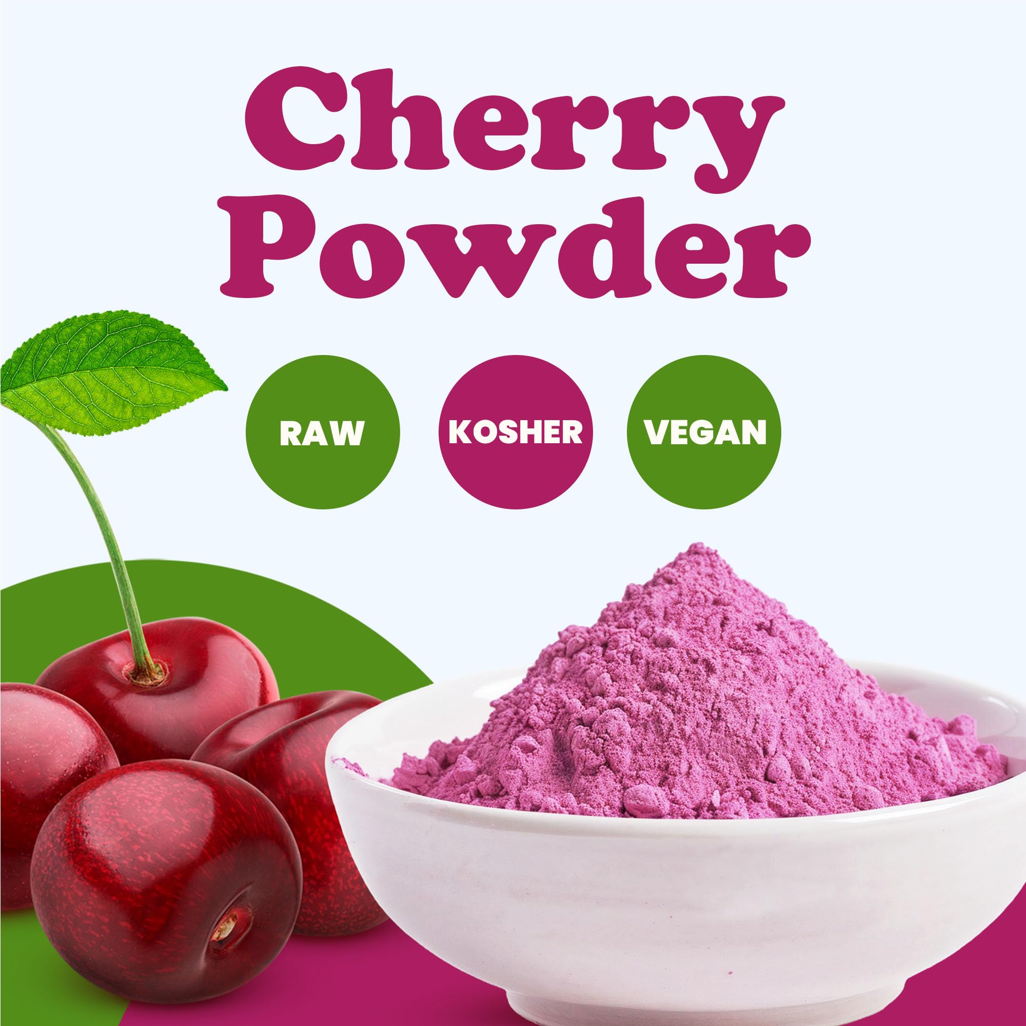 Food to Live Cherry Juice Powder, 14 Pounds - High in Vitamins and Antioxidants, All Natural Superfood, Perfect for Smoothies, Shakes and Cooking
