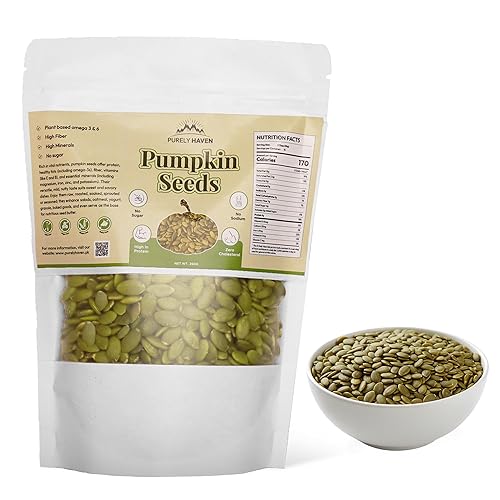 Organic Raw Pumpkin Seeds (Pepitas) - 100% Natural Pumpkin Seeds to Eat, High in Protein, Zinc & Magnesium - Vegan, Keto Friendly Superfood Snack