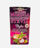 GOLDEN MORINGA AND MANGOSTEEN COFFEE | With Stevia | Sugar Free | Medium Roast | 12 Pack x 15g Sachet