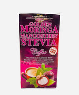 GOLDEN MORINGA AND MANGOSTEEN COFFEE | With Stevia | Sugar Free | Medium Roast | 12 Pack x 15g Sachet