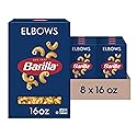 Barilla Elbows Pasta, 16 oz. Box (Pack of 8) - Non-GMO, Made with Durum Wheat Semolina - Kosher Certified