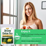 Herbmood 30 Day Detox Tea for body Cleanse, Te de Diente de Leon & cola de caballo Organico Natural, Limpieza de Colon y Desintoxicar, Digestive