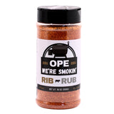 BBQ Rib Rub Seasoning (10 oz) - All Natural Pork Rub for Ribs, Pulled Pork & Chops - No MSG, Gluten Free - Bold Smoky BBQ Flavor - Ope We’re Smokin’