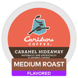 Caribou Coffee Caramel Hideaway, Single-Serve Keurig K-Cup Pods, Flavored Coffee, 60 Count