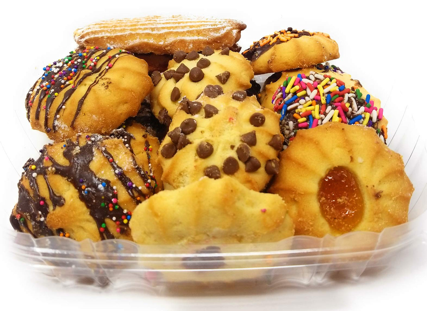 Italian Vanilla Cookie Assortment Baked in Brooklyn - Made and Shipped Fresh.- 2 Pounds